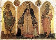 JACOBELLO DEL FIORE Triptych of the Madonna della Misericordia g oil painting on canvas